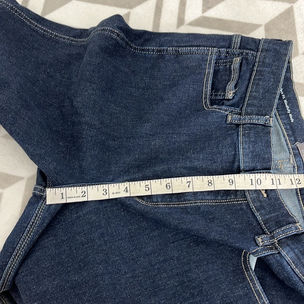 DL1961 Mara Straight Ankle Jeans Synder size 32 Dark Indigo - Picture 11 of 12